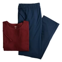 Men's Sonoma Goods For Life® Supersoft Modern-Fit Crewneck Tee & Open-Bottom Pants Pajama Set -Sonoma Goods For Life Mens 5012839 ALT9