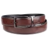 Big & Tall Sonoma Goods For Life® Feather-Edge Stitched Black-to-Tan Reversible Belt