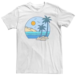 Men's Sonoma Goods For Life® Palm Tree Beach Pastel Sketch Tee