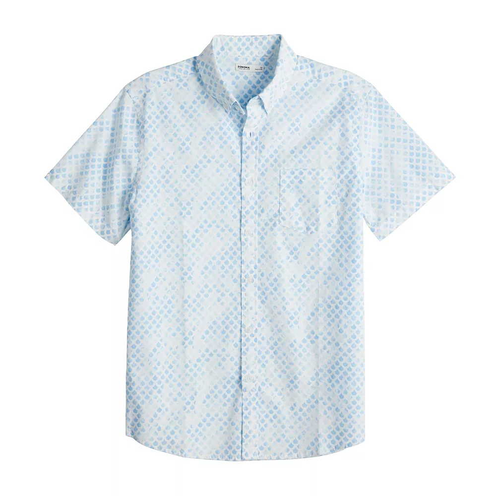 Men's Sonoma Goods For Life® Short Sleeve Perfect Length Button-Down Shirt 2 Men's Sonoma Goods For Life® Short Sleeve Perfect Length Button-Down Shirt - Image 2