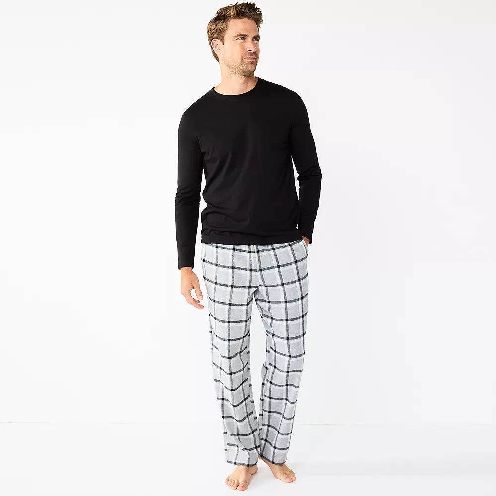 Men's Sonoma Goods For Life® Top & Flannel Pants Pajama Set 1 Men's Sonoma Goods For Life® Top & Flannel Pants Pajama Set