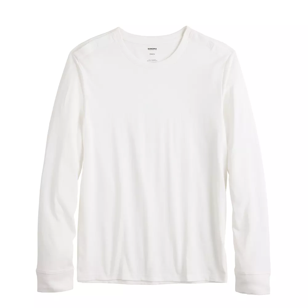Men's Sonoma Goods For Life® Adaptive & Easy Dressing Long Sleeve Crew Tee 1 Men's Sonoma Goods For Life® Adaptive & Easy Dressing Long Sleeve Crew Tee